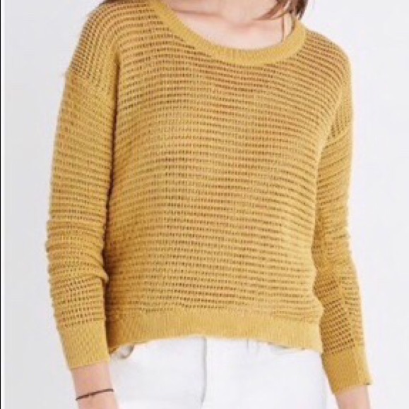 Madewell Sweaters - Madewell Northshore Pullover Sweater Mustard